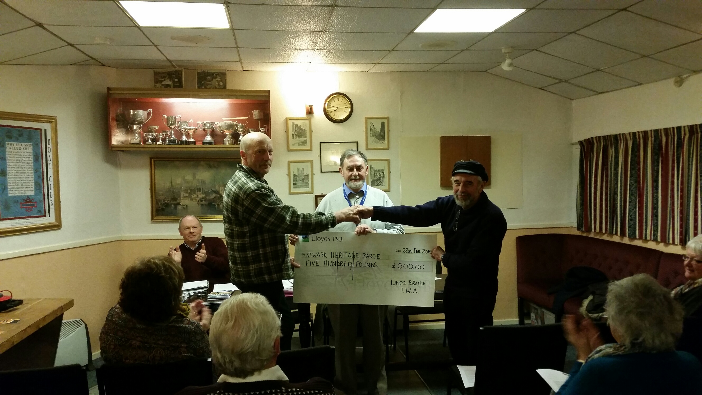 Lincs IWA cheque